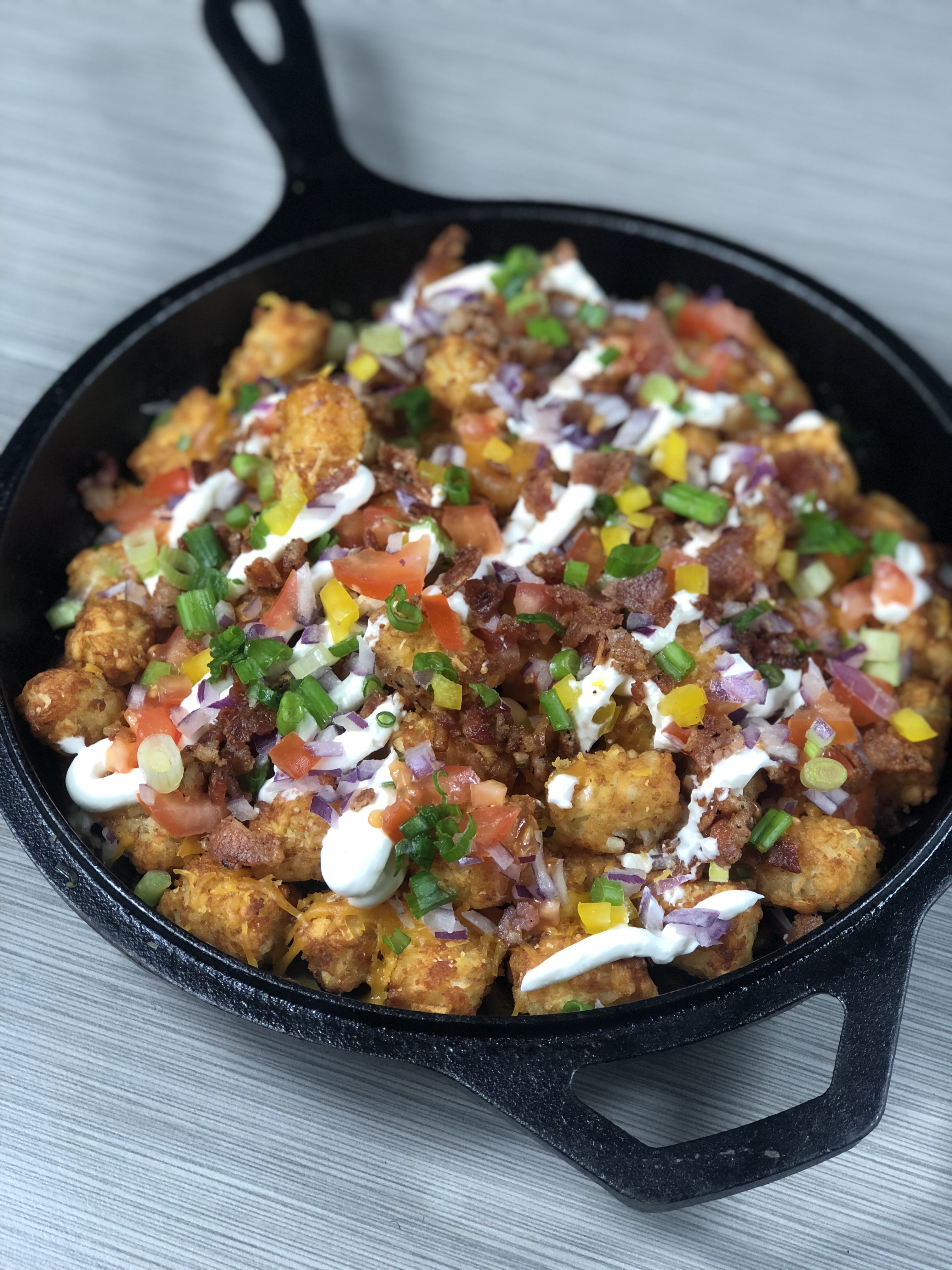 Tater Tots with Bacon {Baked Not Fried} –